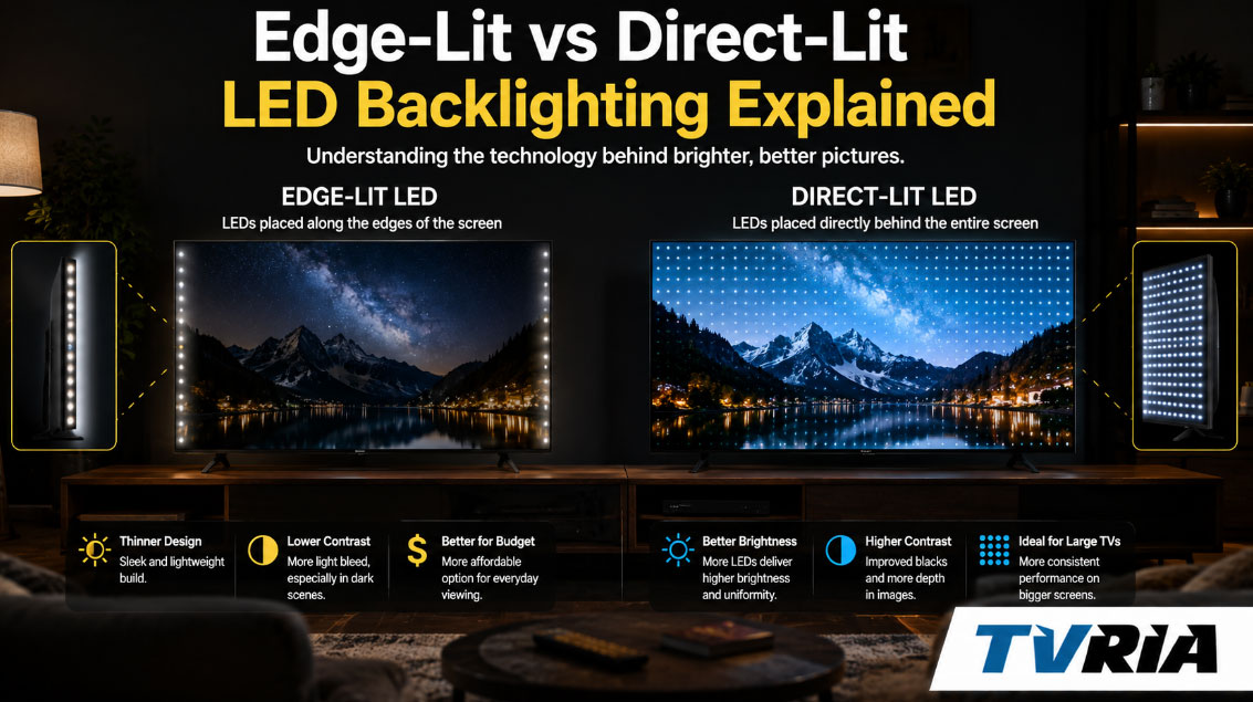 Edge-Lit vs Direct-Lit LED Backlighting Explained